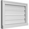 Ekena Millwork Vertical Surface Mount PVC Gable Vent: Functional, w/ 2"W x 2"P Brickmould Sill Frame, 24"W x 16"H GVPVE24X1603SF - alternate 3
